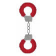  Red Beginner's  Furry Handcuffs |Fetish Play Intimates Adult Boutique
