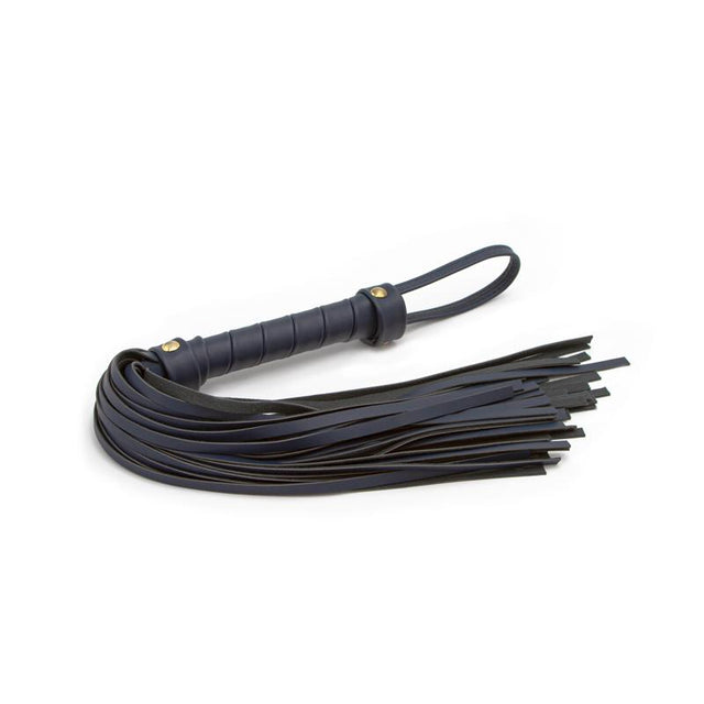 Luxury Fetish Blue Bondage Couture Flogger - Bondage Play Intimates Adult Boutique