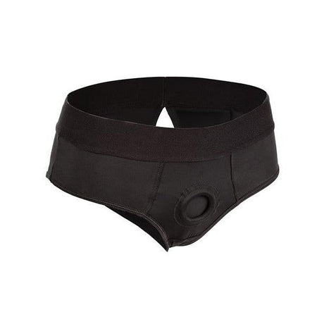 Boundless Backless Brief Harness Black L/XL | Couples Sextoys Intimates Adult Boutique