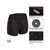 Boundless Boxer Brief Harness Black L/XL - Sextoys for Couples  Intimates Adult Boutique
