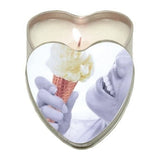 Vanilla Heart-Shaped 3-In-1 Massage Candle 4.7 oz  Intimates Adult Boutique