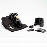Cb-3000 Kit 3in Black Cock Cage Intimates Adult Boutique