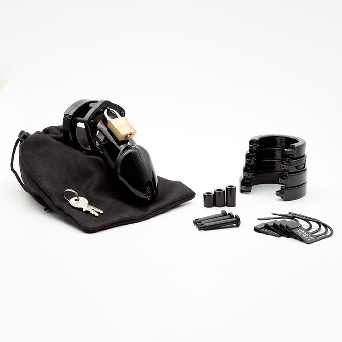 Black Cock Cage Kit 3.25in  Intimates Adult Boutique