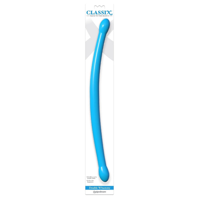 Classix Double Dildo Whammy Blue Intimates Adult Boutique