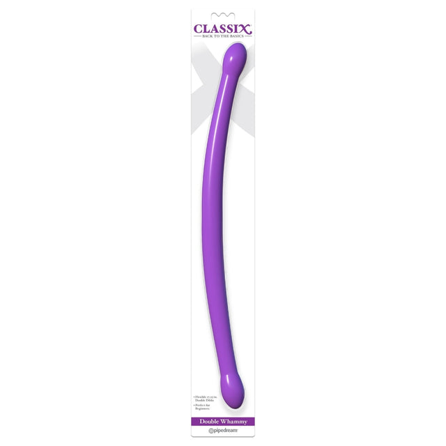 Classix Double Dildo Whammy Purple - Dildos Category Intimates Adult Boutique