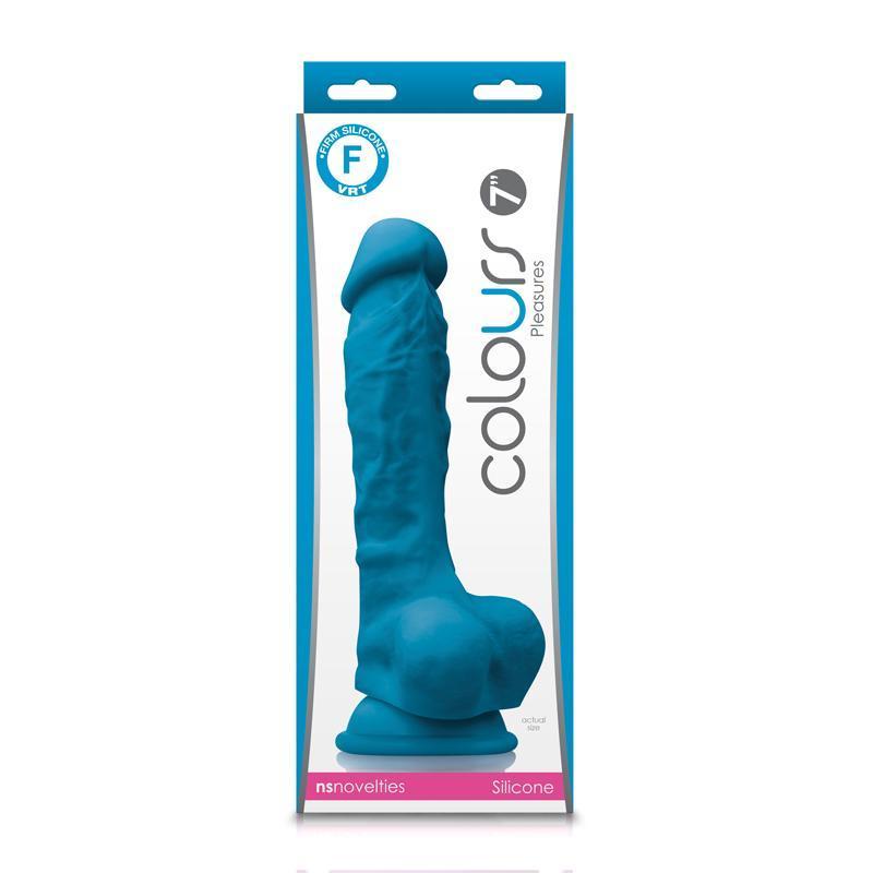 Colours Pleasures 7in Dildo - Blue  Intimates Adult Boutique