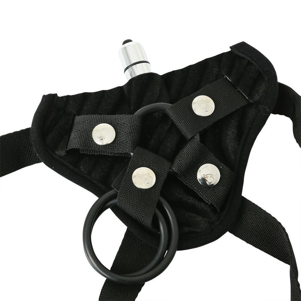 Corsette Harness Black Vibrating Intimates Adult Boutique