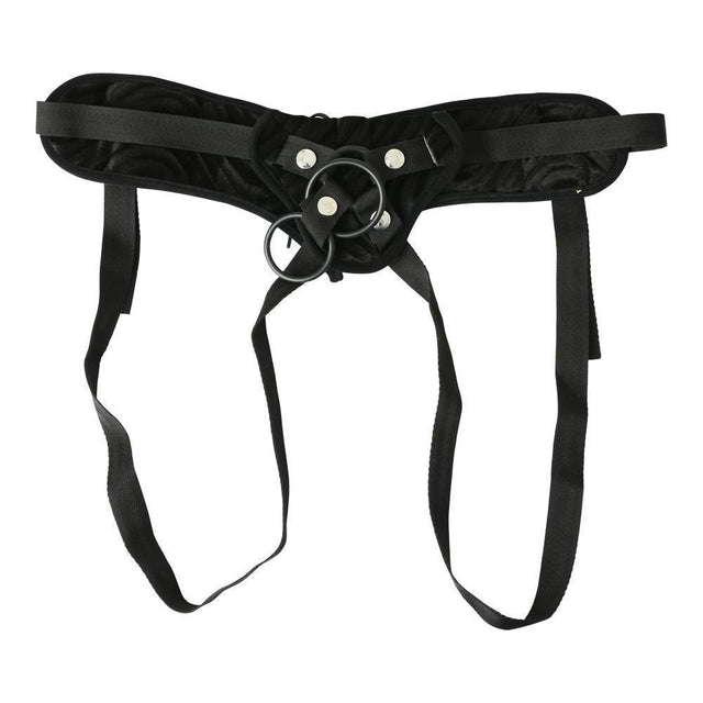 Corsette Harness Black Vibrating Intimates Adult Boutique