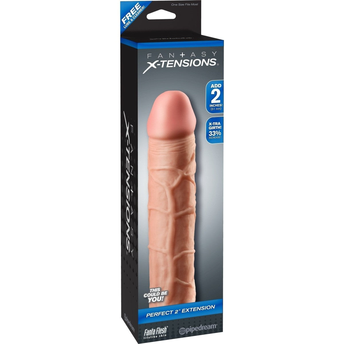 Fantasy X-tensions Penis Extension 2in Flesh: Sextoys for Men Intimates Adult Boutique