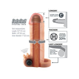Fantasy X-tensions Vibrating Reel Feel 1in Extension F Intimates Adult Boutique