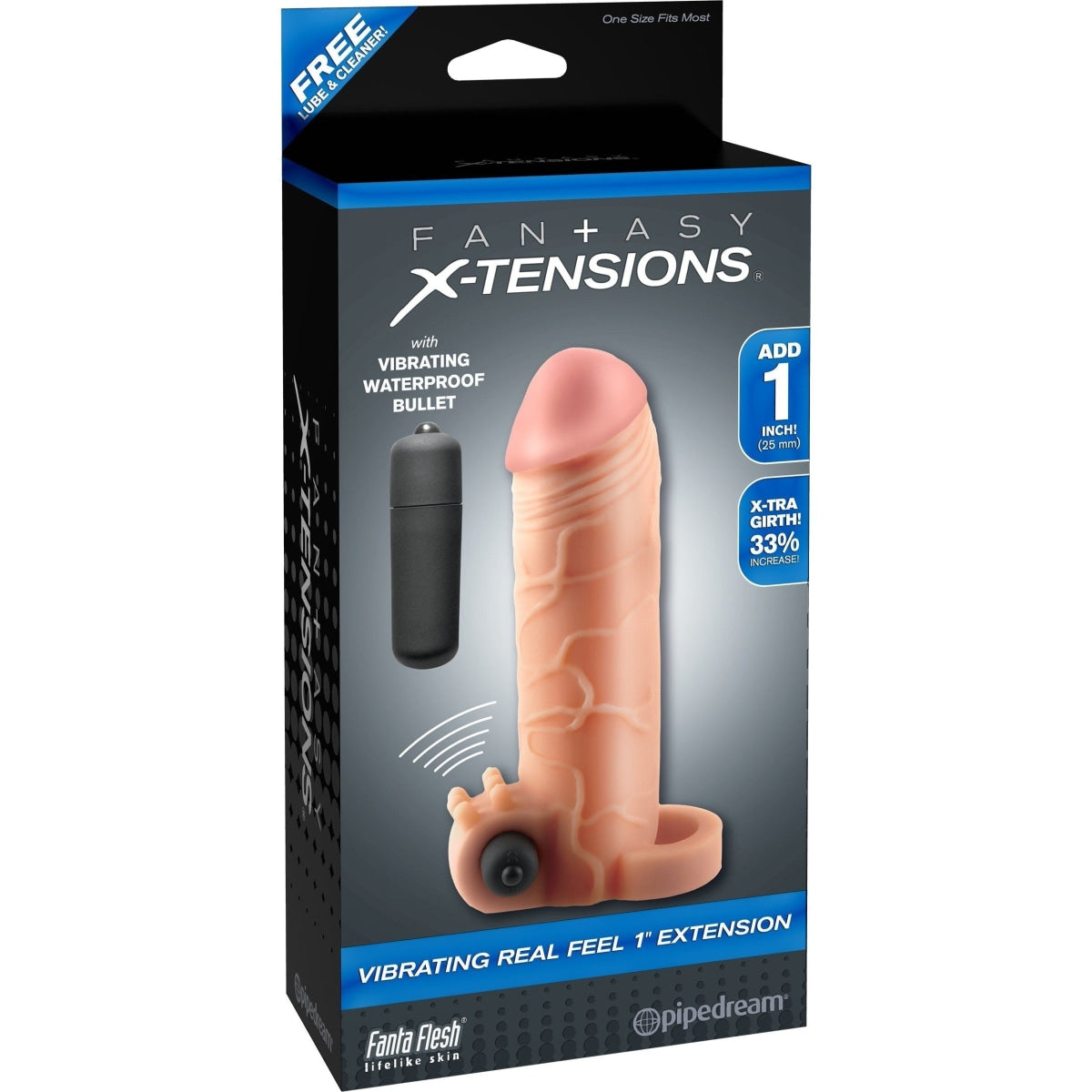 Fantasy X-tensions Vibrating Reel Feel 1in Extension F Intimates Adult Boutique