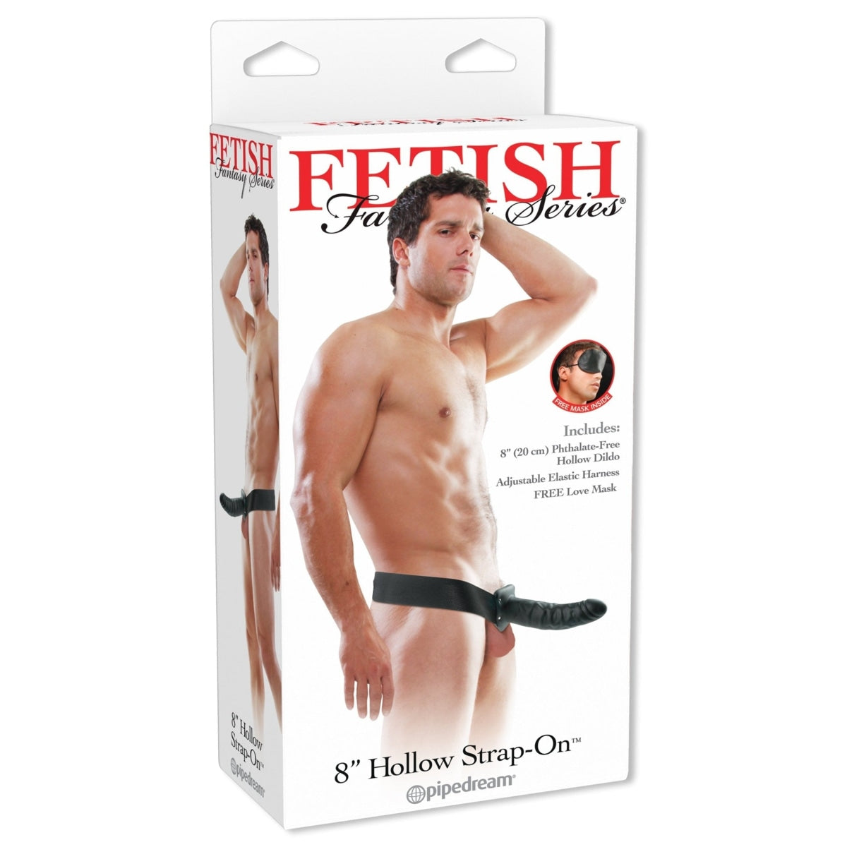 Fetish Fantasy 8in Hollow Strap On Black Intimates Adult Boutique