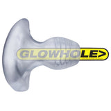 Glowhole-1 Buttplug W- Led Insert Small Clear Frost Intimates Adult Boutique