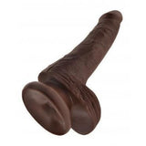 King Cock 6 In Cock W-balls Brown Intimates Adult Boutique