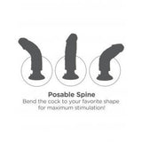 King Cock 8 In Cock W-balls Flesh Vibrating Intimates Adult Boutique