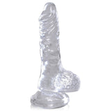 King Cock Clear 4 In Cock W- Balls Intimates Adult Boutique