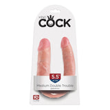 King Cock Double Trouble Medium Flesh Intimates Adult Boutique