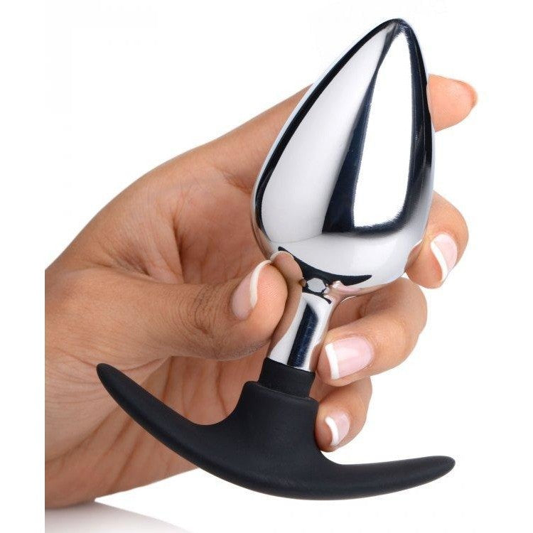 Master Series Dark Invader Metal & Silicone Anal Plug Large Intimates Adult Boutique