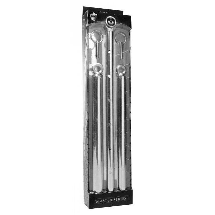 Master Series Spread Me Steel Adjustable Spreader Bar Intimates Adult Boutique