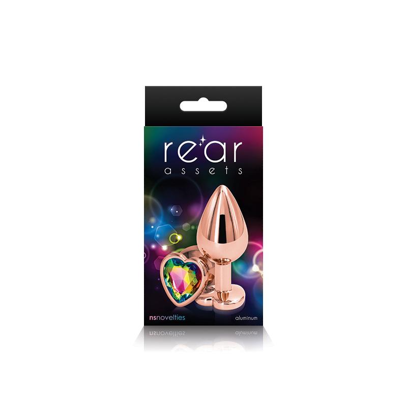 Rear Assets Rose Gold Heart Medium Rainbow Intimates Adult Boutique
