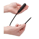 Silicone Vibrating Bullet Plug Extra Long Urethral Sounding Black Intimates Adult Boutique