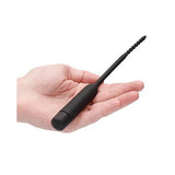 Silicone Vibrating Bullet Plug W- Beaded Tip Urethral Sounding Black Intimates Adult Boutique