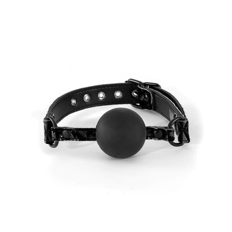 Sinful Soft Silicone Gag Black Intimates Adult Boutique