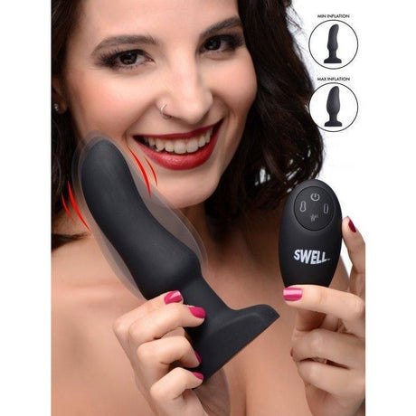Swell 10x Silicone Inflatable & Vibrating  Anal Butt Plug | Anal Toys Intimates Adult Boutique