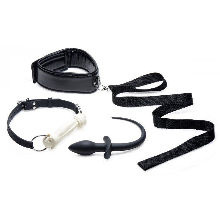 Silicone Bone Gag Tail Anal Plug set in Fetish Category Intimates Adult Boutique