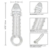 Men's Sextoys: Ultimate Stud Penis Extender Clear Intimates Adult Boutique
