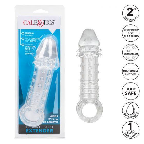 Men's Sextoys: Ultimate Stud Penis Extender Clear Intimates Adult Boutique