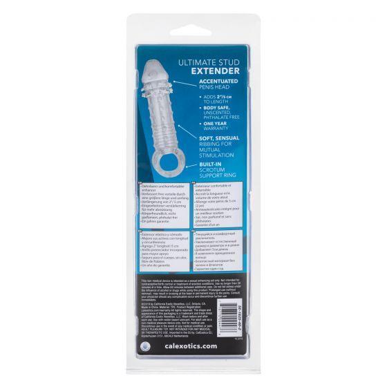 Men's Sextoys: Ultimate Stud Penis Extender Clear Intimates Adult Boutique